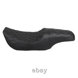 Driver Rider Passenger Two-Up Black Seat For Harley Road King Street Glide 97-07