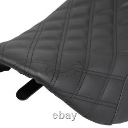 Driver Rider Passenger Two-Up Black Seat For Harley Road King Street Glide 97-07