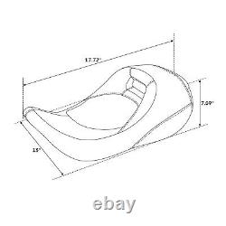 Driver Solo Seat Fit For Harley Touring Road King Street Glide Baggers 08-24