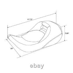 Driver Solo Seat Fit For Harley Touring Road King Street Glide Baggers 2008-2024