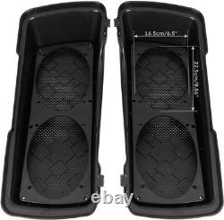 Dual 6x9 Speaker Lids Compatible with Harley Touring Saddlebag Road King Street