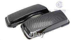 Dual 6x9 Speaker Lids For Harley Touring Saddlebag Road King Street Glide 94-13