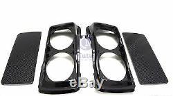 Dual 6x9 Speaker Lids For Harley Touring Saddlebag Road King Street Glide 94-13