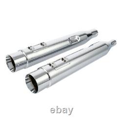 Dual Exhaust Slip-on Muffler Fit For Harley Touring Road King Street Glide 17-22