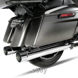 Dual Exhaust Slip-on Muffler Fit For Harley Touring Road King Street Glide 17-22