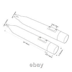 Dual Exhaust Slip-on Muffler Fit For Harley Touring Road King Street Glide 17-22