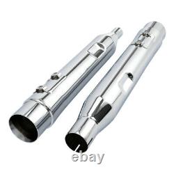 Dual Exhaust Slip-on Muffler Fit For Harley Touring Road King Street Glide 17-22