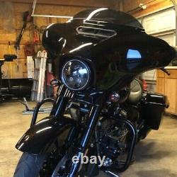 Eagle Lights Black 7 Gen 3 LED Headlight 14 23 Harley Road King Street Glide