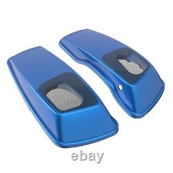 Electric Blue 6x9 Saddlebag Speaker Lids Fits 14+ Harley Street Road King Glide