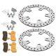 Enforcer 11.8 Front Brake Rotors Pads Bolts For Harley Road King Street Glide