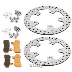 Enforcer 11.8 Front Brake Rotors Pads Bolts for Harley Road King Street Glide