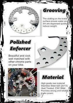 Enforcer Front Brake Rotors Hardware Kit Touring Bagger Street Glide Road King