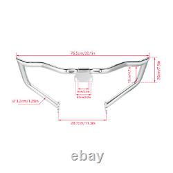 Engine Guard Crash Bar For Harley Road King Street Glide Electra Glide 2009-2023