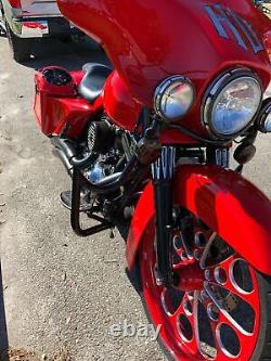 Engine Guard Highway Crash Bar 4 Harley Touring Road King Street Electra Fl 1.5