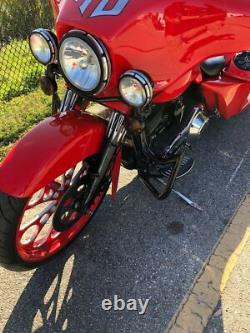 Engine Guard Highway Crash Bar 4 Harley Touring Road King Street Electra Fl 1.5