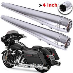 Exhaust Pipes Slip Ons Mufflers for Harley Electra Road King Street Glide 95-16