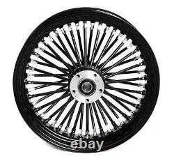 FAT SPOKE REAR 16 x 3.5 WHEEL BLACK HARLEY ELECTRA GLIDE ROAD KING STREET 00-07