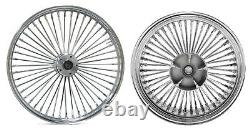 Fat Spoke 21 Front 18 Rear Wheel 08-20 Harley Electra Glide Road King Street