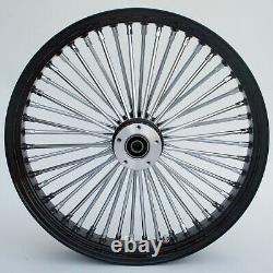 Fat Spoke 21 Front Wheel Black 08-20 Abs Harley Electra Glide Road King Street