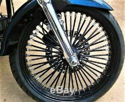 Fat Spoke 21 Front Wheel Black 2008-2015 Harley Electra Glide Road King Street