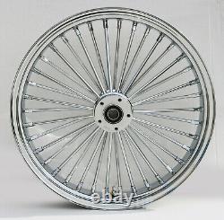 Fat Spoke 21 Front Wheel Chrome 21 X 3.5 Harley Electra Glide Road King Street