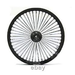 Fat Spoke Front Wheel Black 21 X 3.5 Harley 08-15 Electra Glide Road King Street