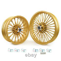 Fat Spoke Wheel Set 21x3.5 18x5.5 for Harley Road King Glide Street Glide 00-07