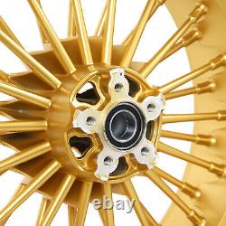 Fat Spoke Wheel Set 21x3.5 18x5.5 for Harley Road King Glide Street Glide 00-07