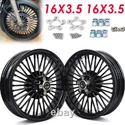 Fat Spoke Wheels 16x3.5 Rims for Harley Touring Road King Electra Glide Street