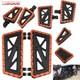 Floorboards Footboards Brake Pedal Kit For Harley Road King Street Glide Orange