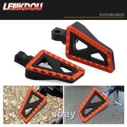Floorboards Footboards Brake Pedal Kit For Harley Road King Street Glide Orange