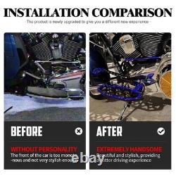 Foot boards Floorboards Blue For Harley Touring Road King Street Glide 2014-2025