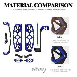 Foot boards Floorboards Blue For Harley Touring Road King Street Glide 2014-2025