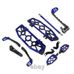 Foot boards Floorboards Blue For Harley Touring Road King Street Glide 2014-2025