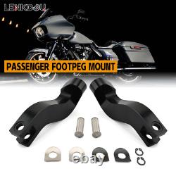 Footpeg Floorboards Kit For Harley Touring Road King Street Glide 1993-2026