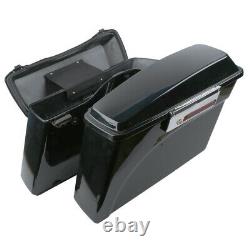 For 1994-2013 Road King Street Glide SaddleBags Hard Bags Vivid Black