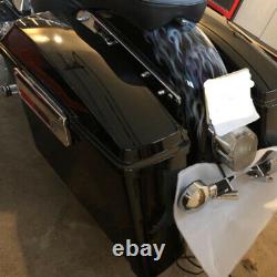 For 1994-2013 Road King Street Glide SaddleBags Hard Bags Vivid Black