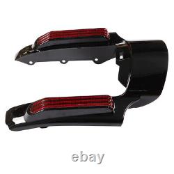 For 2014-2022 Touring Road King Street Glide Red LED Light Rear Fender Fascia