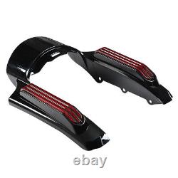 For 2014-2022 Touring Road King Street Glide Red LED Light Rear Fender Fascia