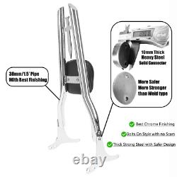 For 97-08 Harley Road King Street Glide Touring Backrest Sissy Bar Luggage Rack