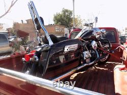 For 97-08 Harley Road King Street Glide Touring Backrest Sissy Bar Luggage Rack