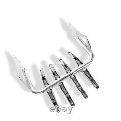 For 97-08 Harley Road King Street Glide Touring Backrest Sissy Bar Luggage Rack