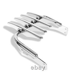 For 97-08 Harley Road King Street Glide Touring Backrest Sissy Bar Luggage Rack
