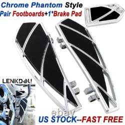 For Harley Driver Floorboard Brake Pedals Touring Road King Street Glide 1986-24