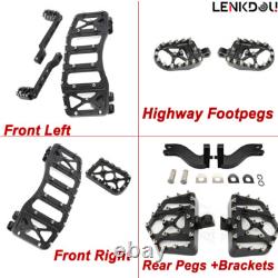 For Harley MX Floorboard Footboards Touring Street Electra Glide Road King 93-24