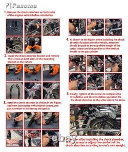 For Harley Road Glide Road King Street Glide 2014-26 Rear Suspension Shocks Kit