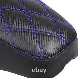 For Harley Road King FLHR Street Glide Special FLHXS Blue Stitching Two-Up Seat