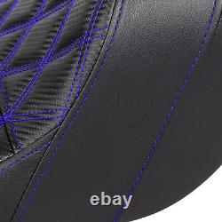 For Harley Road King FLHR Street Glide Special FLHXS Blue Stitching Two-Up Seat