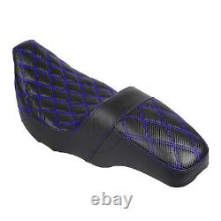 For Harley Road King FLHR Street Glide Special FLHXS Blue Stitching Two-Up Seat