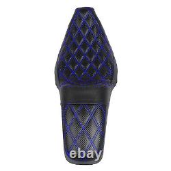 For Harley Road King FLHR Street Glide Special FLHXS Blue Stitching Two-Up Seat